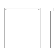 Product image for B-Line BP812 ANSI 61 gray polyester powder coated, Steel, Bolt-on accessories, 8" X 12", Baffle plates, 16 gauge