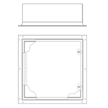 Product image for B-Line 12126-FM Wall Mounted Panel Enclosure, 12" x 12" x 6" NEMA 4, Hinged cover, FM enclosure, Wall mount, Medium single door, Thru holes, optional external mounting feet, Carbon steel, Seam