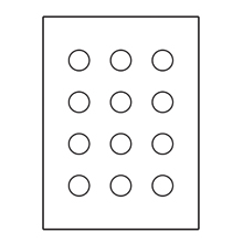 Product image for B-Line PBP12 Push Button Enclosure, 13.5" x 10" x 6" NEMA 12, Hinged cover, PBP enclosure, Surface mounted, Small single door, External mounting feet, Carbon steel, Oil-resistant ga