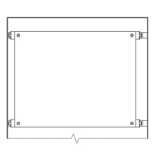 Product image for BLINE AF7224HP NM12 ENCL HALF PNL