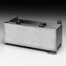 Product image for B-Line 4430-4XSWT Wiring Trough, 4" x 4" x 30" 4XSWT wiring trough, Welded external mounting feet, Hinged cover, NEMA 4X, 304 stainless steel, Seamless poured in-place, Hinged, #4 b