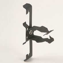 Product image for B-Line Series BP-12-W6 3/4 Inch EMT 1/2 Inch Rigid/IMC Push Type Conduit to Rod Fastener