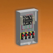 Product image for B-Line SW02132S1GR1N CT meter socket test switch, 200A, Ringless, 3, Underground, ANSI 61 paint, #10-32 Stud, #10-32 Stud, Galvanized steel, Side, 3, 4