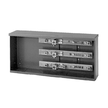 Product image for B-Line R1125-HDD 600 A, 3R, 10 kAIC, #4 - 600 MCM, 5/16" mounting holes for load lugs, Galvanized steel, 3?/4W, (2) 1/0-250 MCM cables, NEMA type 3R, 3?/4W, Surface mount