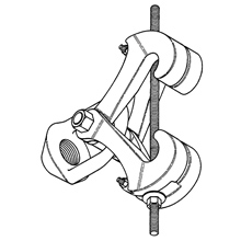 Product image for B-LINE B3291-5/8PLN UFS BEAM CLAMP