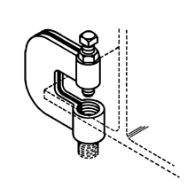 Product image for B-Line B351L-5/8PLN BEAM CLAMP, STE