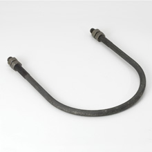 Product image for B-LINE B3188C-8PLN STD U-BOLT, 8", PLASTIC CTING, ZN PLTD