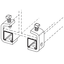 Product image for BLINE B427HDG 2-1/2 FLNG BEAM CLMP