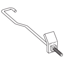 Product image for B-LINE B705ZN J-HOOK, 3" THREAD LEN