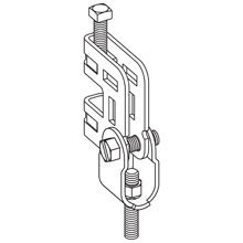 Product image for B-LINE B756-3/8ZN SWING CONNECTOR,