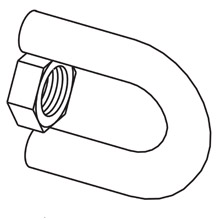 Product image for B-LINE B446A-3/8ZN SWIVEL HANGER, F