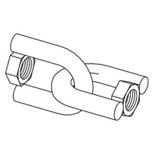 Product image for B-Line B446C-1/2ZN SWIVEL HANGER, F