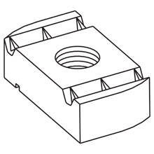 Product image for B-LINE N278WOZN NUT WO SPR"G, 7/8"-