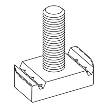 Product image for B-LINE SN225-11/2WOZN STUD NUT