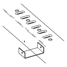 Product image for B-Line B166CLZN Zinc Plated Splice Clevis Clip