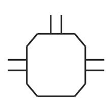 Product image for B-Line B518-3ZN UNIVERSAL JUNCTION