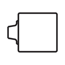 Product image for B-Line B718-1ZN Zinc Plated Universal Junction Box Hub