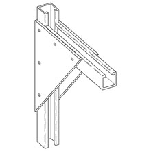 Product image for B-Line Series BFP409-12 Fiberglass Polyester Resin Bracket