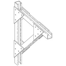 Product image for B-Line BFV494-30 BRACKET, 30-IN., F