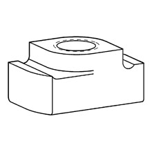 Product image for B-Line BFV225WO CHANNEL NUT, WITHOU