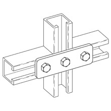 Product image for B-LINE BFV141 THREE HOLE FLAT PLATE