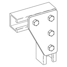 Product image for B-Line BFV142 FOUR HOLE FLT GUSSETT