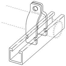 Product image for B-Line Series BFV2015N 3 Inch Non-Metallic Pipe Clamp