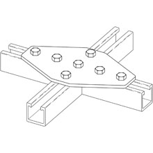 Product image for B-Line BFV334 SEVEN HOLE FLT GUSSET