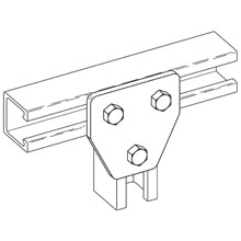 Product image for B-Line BFV337 THREE HOLE GUSSET TEE