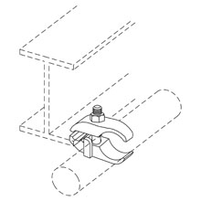 Product image for B-Line B670-2HDG 2 Inch Galvanized Parallel Pipe Clamp