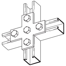 Product image for B-Line B132SS4 FIVE HOLE CROSS PLAT