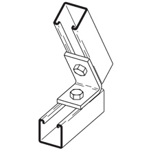 Product image for B-Line B156ZN 2-Hole Zinc Plated Closed Angle