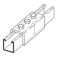 Product image for B-LINE B171SS4 THREE HOLE SPLICE CL