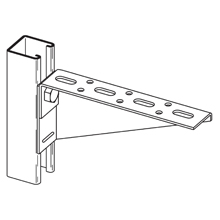 Product image for B-LINE B180SHLZN SLOTTED BRKT, LEFT