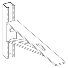 Product image for B-Line Series B191-18ZN 9 x 3 Inch Slot Zinc Plated Bracket