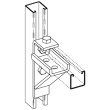 Product image for B-Line B194HDG BRACKET FOR B22 & B2
