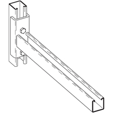 Product image for B-LINE B196-24HDG 24IN CLVS BKT