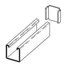 Product image for B-Line B205AL CHANNEL END CAP, TYPE
