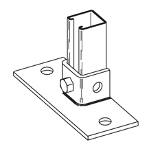 Product image for B-Line B279FLSS4 POST BASE FOR 1 5/