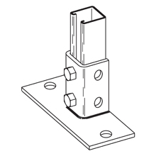 Product image for BLINE B280FLYZN 8X3-1/8X3-1/2 BASE