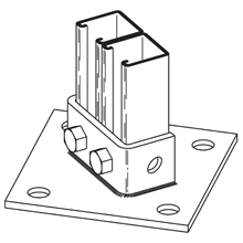 Product image for B-LINE B281ASS4 POST BASE 1 5/8" X