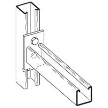 Product image for B-LINE B293-12HDG CHNL BRKT, 12", H