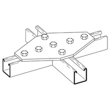Product image for B-LINE B334GRN SEVEN HOLE CROSS GUS