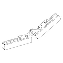 Product image for B-Line B335HDG 4-Hole Galvanized Adjustable Hinge
