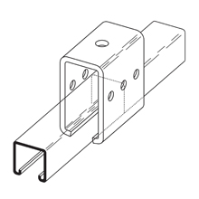 Product image for B-Line B350ZN Zinc Plated Trolley Beam Joint Support