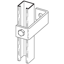 Product image for B-Line B358-4ZN 4 Inch 2-Hole Clevis Zinc Plated