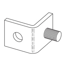 Product image for B-Line B400-2ZN ONE STUD RING CONNE