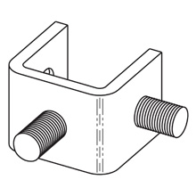 Product image for B-Line B400-4ZN 2 Stud Zinc Plated Ring Connection