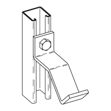 Product image for B-Line B439ZN Pipe Support Bracket, Zinc Plated