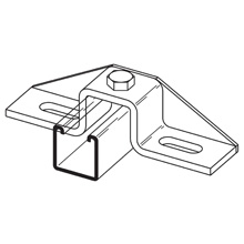 Product image for B-Line B451-2ZN SLOTTED THREE HOLE